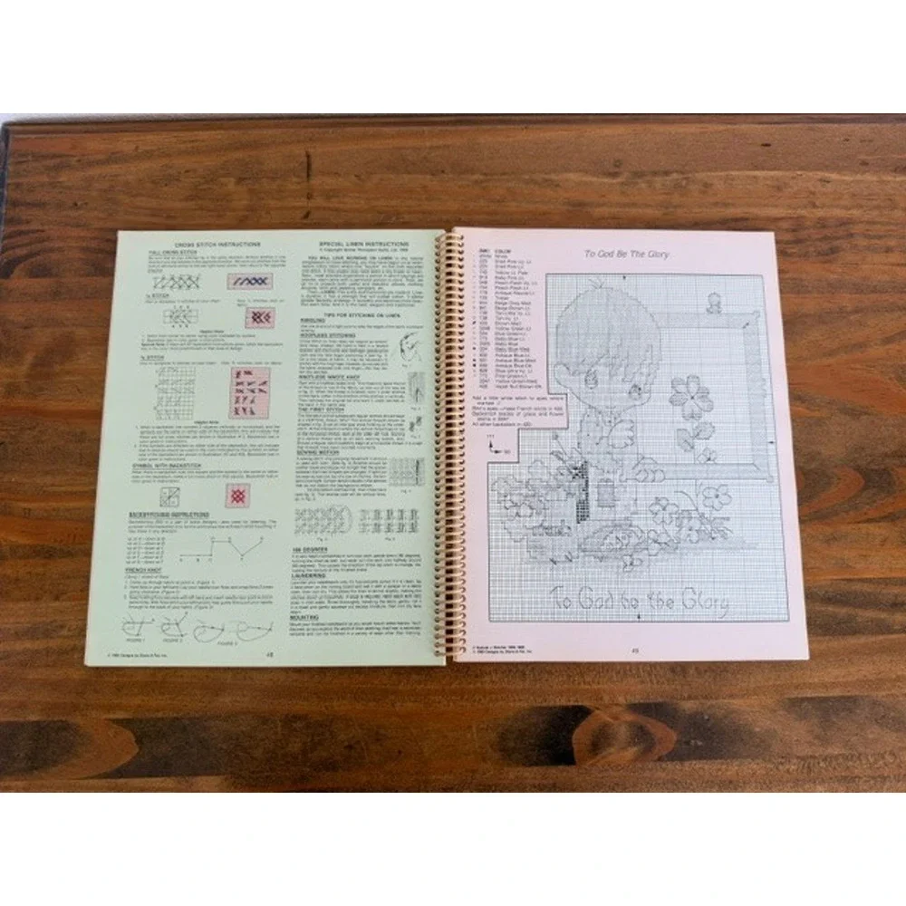 Precious Moments Sam's Favorites Hardback Spiral Bound Cross Stitch Pattern Book